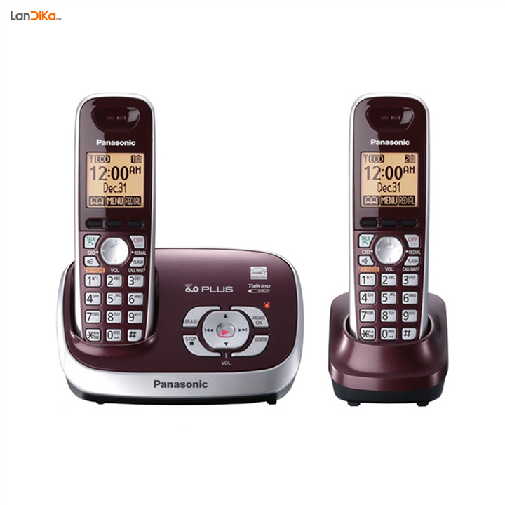 تلفن بی سیم پاناسونیک مدل KX-TG6572RB Panasonic KX-TG6572 Wireless Phone